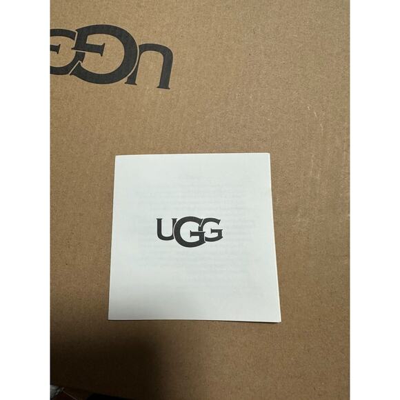 UGG PLUSH Ankle Faux Fur Mini Marble Clear Coated Booties Waterproof 7 - Picture 16 of 16